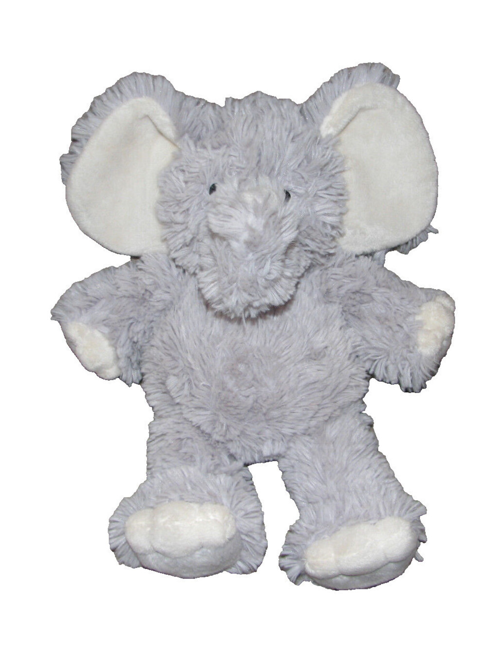 FIRST IMPRESSIONS STUFFED PLUSH ELEPHANT GRAY FLUFFY SHAGGY SUPER SOFT! 13"